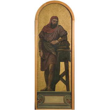 Oil painting - William Torel: design for a mosaic in the Museum (the 'Kensington Valhalla') Oil painting - William Torel: design for a mosaic in the Museum (the 'Kensington Valhalla')