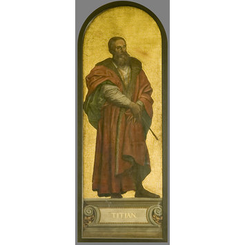 Oil painting - Titian: design for a mosaic in the Museum (the 'Kensington Valhalla') Oil painting - Titian: design for a mosaic in the Museum (the 'Kensington Valhalla')