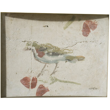 Fresco fragment - Bird and fruit Fresco fragment - Bird and fruit