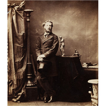 Photograph - Carte de visite by Camille Silvy depicting the artist Frederic Leighton (1830-1896). Photograph - Carte de visite by Camille Silvy depicting the artist Frederic Leighton (1830-1896).