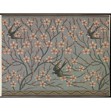 Wallpaper - Almond Blossom and Swallow Wallpaper - Almond Blossom and Swallow