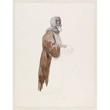 Drawing - Elderly man, probably North African Drawing - Elderly man, probably North African
