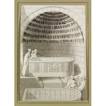 Drawing - An Ancient Sarcophagus Of Basaltes, Called the Lovers Fountain Drawing - An Ancient Sarcophagus Of Basaltes, Called the Lovers Fountain