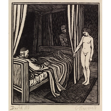 Wood engraving - David old Wood engraving - David old