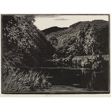 Woodcut - Somewhere in Wales Woodcut - Somewhere in Wales