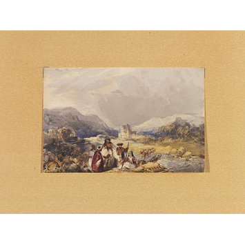 Watercolour - A scene in Asia Minor Watercolour - A scene in Asia Minor
