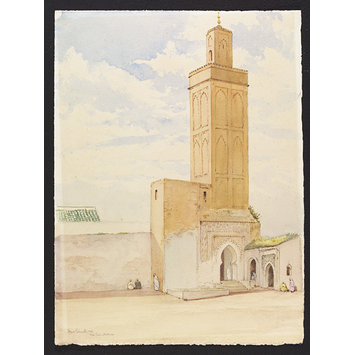 Watercolour - Mosque of Sidi Said bou Othman, Meknes Watercolour - Mosque of Sidi Said bou Othman, Meknes