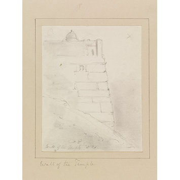 Drawing - Wall of the Temple Drawing - Wall of the Temple