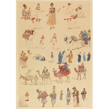 Watercolour - Egyptian Types Watercolour - Egyptian Types