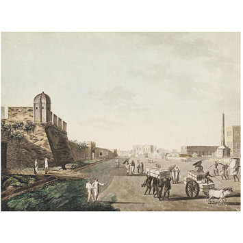 Watercolour - View of the Old Fort, Calcutta Watercolour - View of the Old Fort, Calcutta