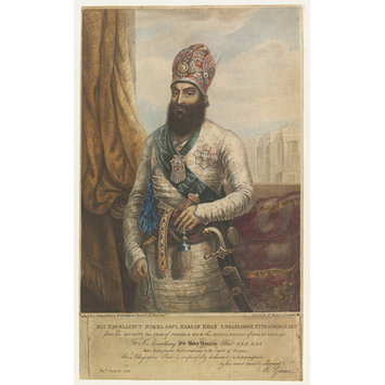 Lithograph - His Excellency Mirza Abul Hassan Khan Ambassador Extraordinary Lithograph - His Excellency Mirza Abul Hassan Khan Ambassador Extraordinary