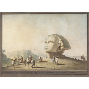 Watercolour - Colossal Head of the Sphinx of Giza Watercolour - Colossal Head of the Sphinx of Giza