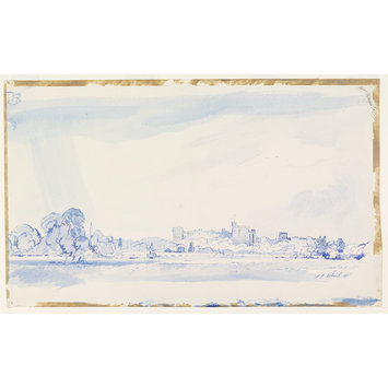 Watercolour - Windsor from the Dorney Road Watercolour - Windsor from the Dorney Road