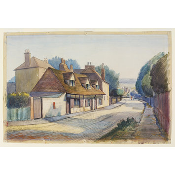 Watercolour - The Post Office, Hurley Watercolour - The Post Office, Hurley