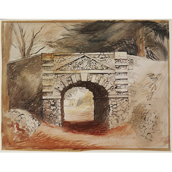 Watercolour - The Tunnel in the grounds of Buckland House, near Faringdon Watercolour - The Tunnel in the grounds of Buckland House, near Faringdon