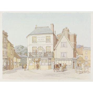 Watercolour - The George, Winslow Watercolour - The George, Winslow