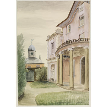 Watercolour - Marlborough House, Falmouth Watercolour - Marlborough House, Falmouth
