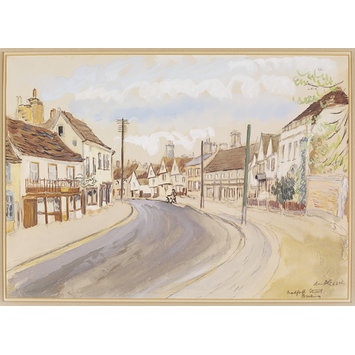 Watercolour - Bradford Street, Bocking Watercolour - Bradford Street, Bocking