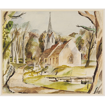 Watercolour - Middleton Church Watercolour - Middleton Church