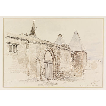 Watercolour - A Gateway, Bosbury Watercolour - A Gateway, Bosbury