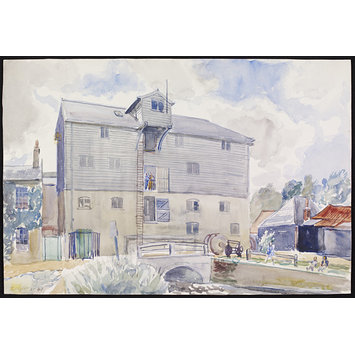 Watercolour - The Mill, Lemsford Watercolour - The Mill, Lemsford