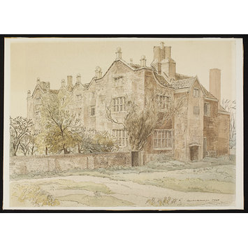 Watercolour - Hough End Hall, Manchester Watercolour - Hough End Hall, Manchester