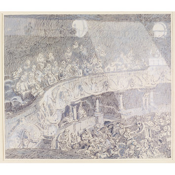 Drawing - Interior of the London Hippodrome; The Royal Circle from the Stage Box Drawing - Interior of the London Hippodrome; The Royal Circle from the Stage Box