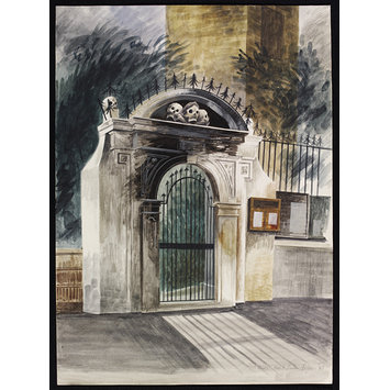 Watercolour - Gateway to St. Olave's Hart Street, E.C.2. Watercolour - Gateway to St. Olave's Hart Street, E.C.2.