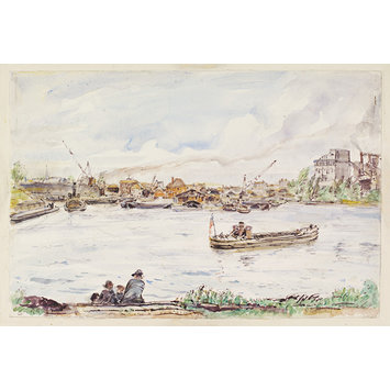 Watercolour - The Thames at Brentford Watercolour - The Thames at Brentford
