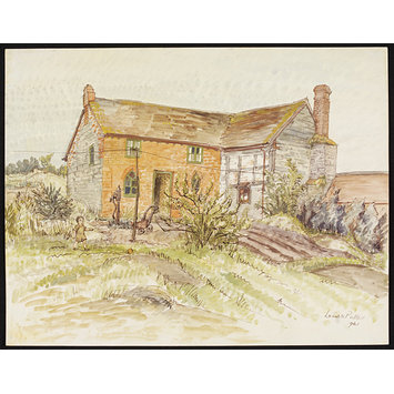 Watercolour - Cottages near Hopton Watercolour - Cottages near Hopton