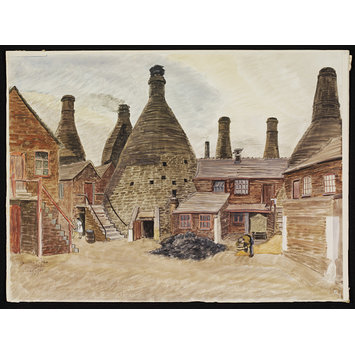 Watercolour - Wedgwood Works, Etruria Watercolour - Wedgwood Works, Etruria