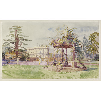 Watercolour - Cannons Park, Edgware; from the Tennis Courts Watercolour - Cannons Park, Edgware; from the Tennis Courts