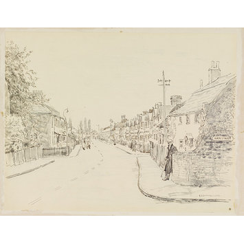 Drawing - Entrance to Ham Street from Ham Common Drawing - Entrance to Ham Street from Ham Common