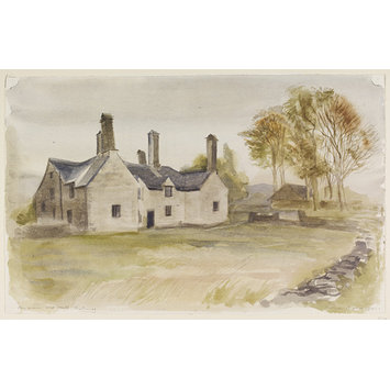 Watercolour - Pengwern Old Hall, Festiniog, Merionethshire Watercolour - Pengwern Old Hall, Festiniog, Merionethshire