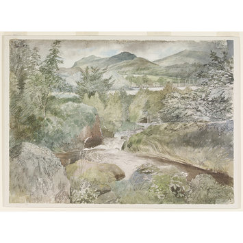 Watercolour - Garn Dolbenmaen, Caernarvonshire Watercolour - Garn Dolbenmaen, Caernarvonshire