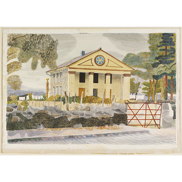 Watercolour - Chapel Tremadoc, Caernarvonshire Watercolour - Chapel Tremadoc, Caernarvonshire