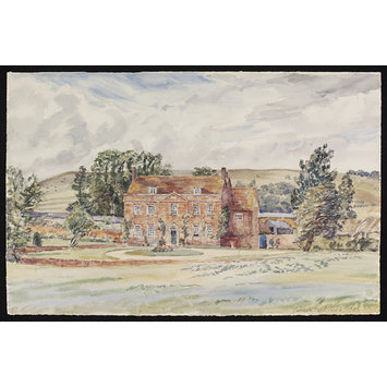 Watercolour - West Wick Manor, near Oare Watercolour - West Wick Manor, near Oare