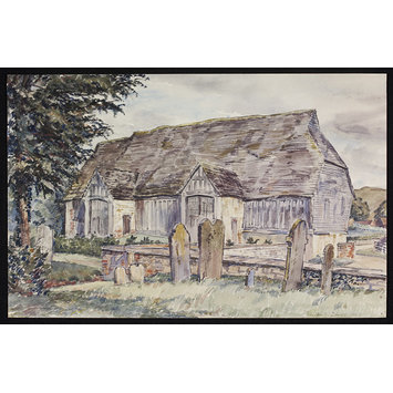 Watercolour - The Tithe Barn, Cherhill Watercolour - The Tithe Barn, Cherhill