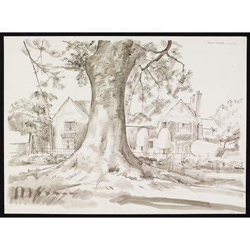 Drawing - Shandy Hall, the Coxwold home of Laurence Sterne Drawing - Shandy Hall, the Coxwold home of Laurence Sterne