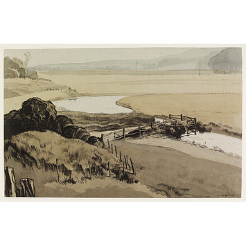 Drawing - The Cuckmere at Litlington Drawing - The Cuckmere at Litlington