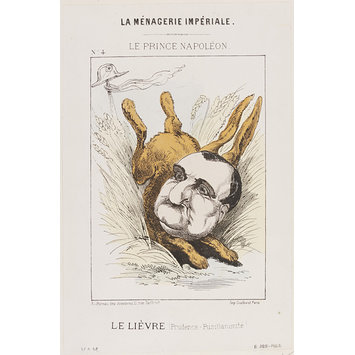 Print - Le Prince Napoléon Le Lièvre (Prudence-Pusillanimité) Print - Le Prince Napoléon Le Lièvre (Prudence-Pusillanimité)
