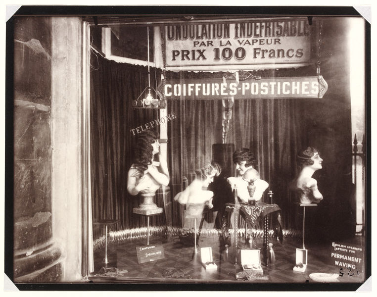 Coiffeur Palais Royal Atget Jean Eugene Auguste V A Explore The Collections