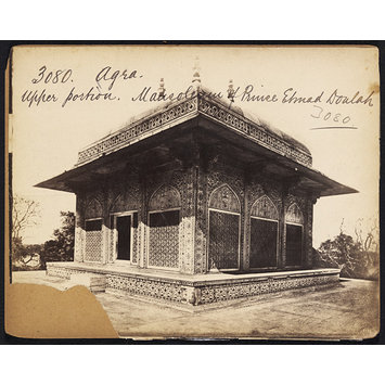 Photograph - Agra. Upper Portion. Mausoleum of Prince Ehmad Doulah Photograph - Agra. Upper Portion. Mausoleum of Prince Ehmad Doulah