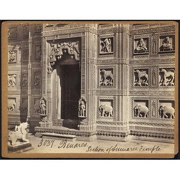 Photograph - Benares. Section of Sumaree Temple Photograph - Benares. Section of Sumaree Temple