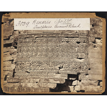 Photograph - Benares. Sculptures. Ancient Bhud Photograph - Benares. Sculptures. Ancient Bhud