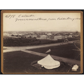 Photograph - Calcutta. Government House from the Ochterlony Mont. Photograph - Calcutta. Government House from the Ochterlony Mont.