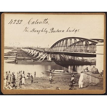 Photograph - Calcutta. The Hooghly. Pontoon bridge Photograph - Calcutta. The Hooghly. Pontoon bridge