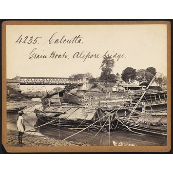 Photograph - Calcutta. Grain Boats. Alipore bridge Photograph - Calcutta. Grain Boats. Alipore bridge