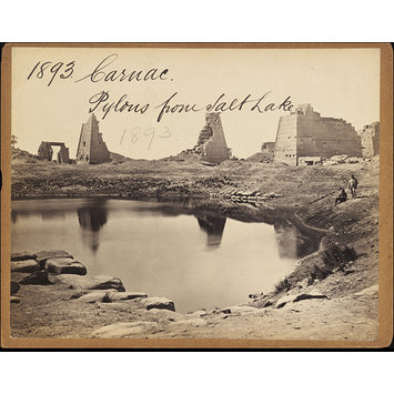 Photograph - Carnac. Pylons from Salt Lake Photograph - Carnac. Pylons from Salt Lake