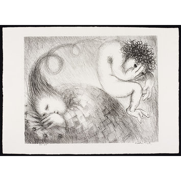 Print - St. Francis when young, dreaming of a hunchback. Print - St. Francis when young, dreaming of a hunchback.